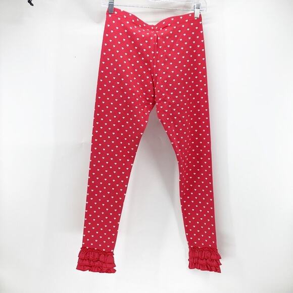 GIRLS MATILDA JANE Brilliant daydream I Heart You Leggings polka dot red ruffles - Picture 8 of 9